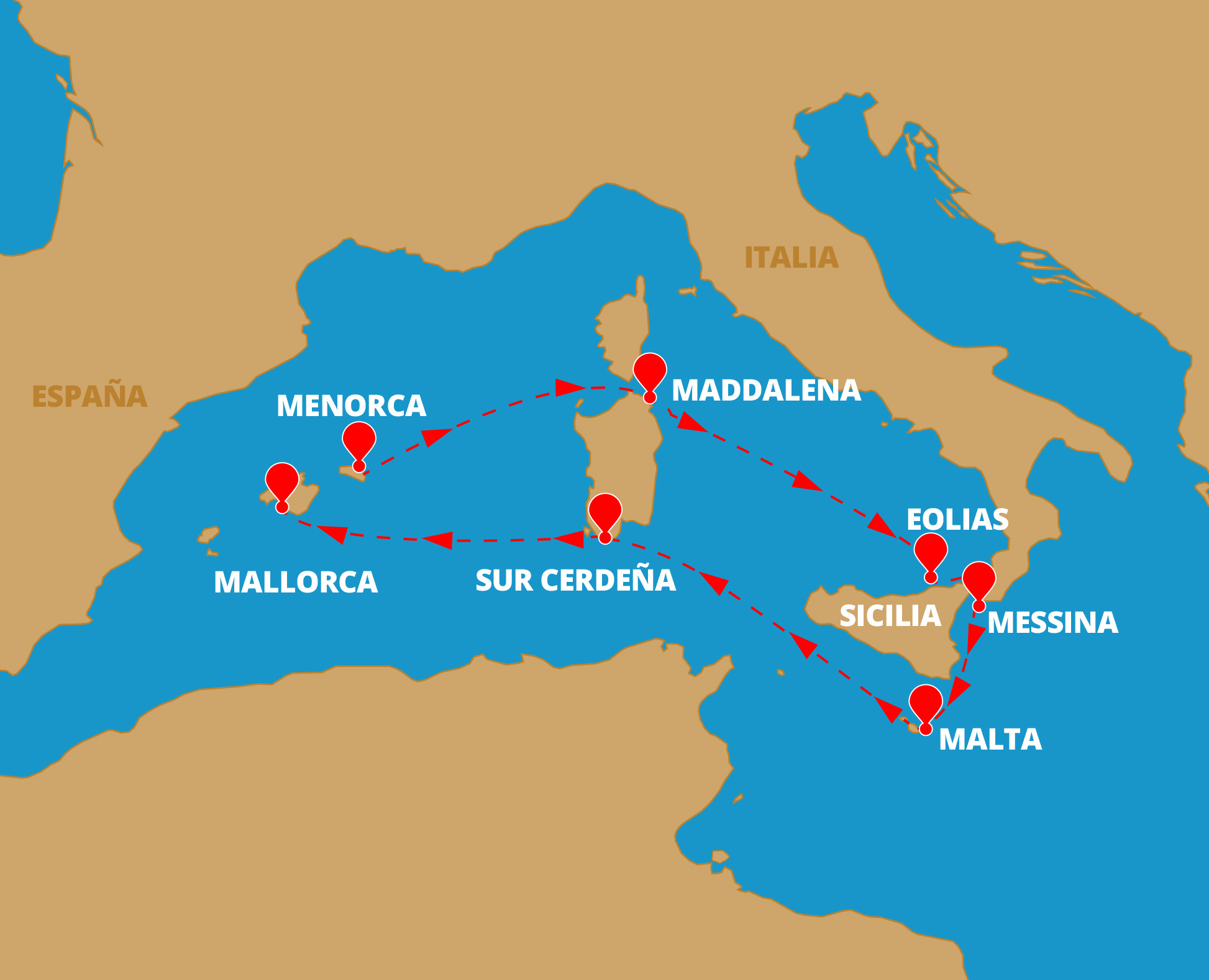 mapa travesia verano 2025